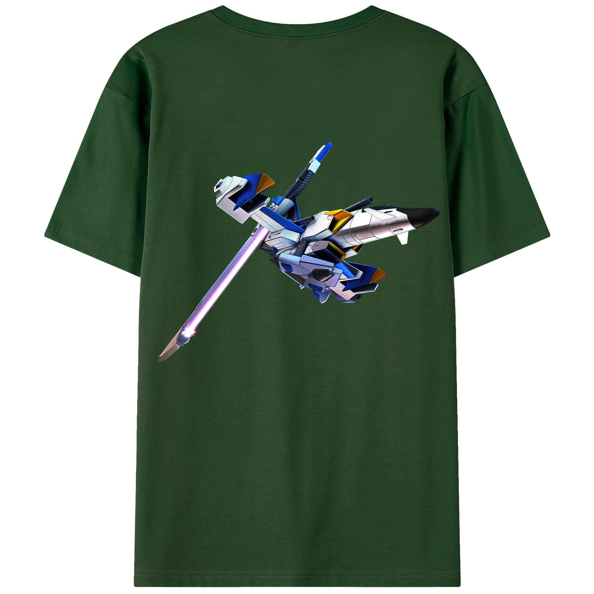 （画像用） 機動戦士ガンダム Mobile Suit Gundam 綿100％半袖Tシャツ（背面プリント）
